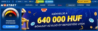 Bónusz az első befizetéshez